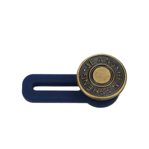 Metallknopfverlängerung für Hosen, Jeans, zum Nähen, verstellbar, einziehbar, Taillenverlängerung, Knopf-Bund-Expander (B-4, 10 Stück) von BODOBTF