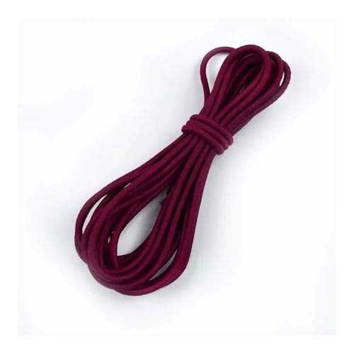 Rundes Gummiband, 10/20 m, 4 mm, buntes Gummiseil, Haarband, Gummiseil, Kleidergürtel, Elastizität, Kordelzug, Nähzubehör, Burgunderrot, 10 m - 4 mm Rundes Gummiband, 10/20 m, 4 mm, buntes Gummiseil, Haarband, Gummiseil, Kleidergürtel, Elastizität, Kordelzug, Nähzubehör, Burgunderrot, 10 m - 4 mm von BODOBTF