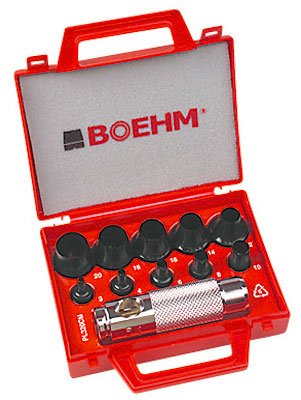 BOEHM JBL219CM Locheisensatz 2-19mm inkl. Halter im Kunststoffkoffer von BOEHM