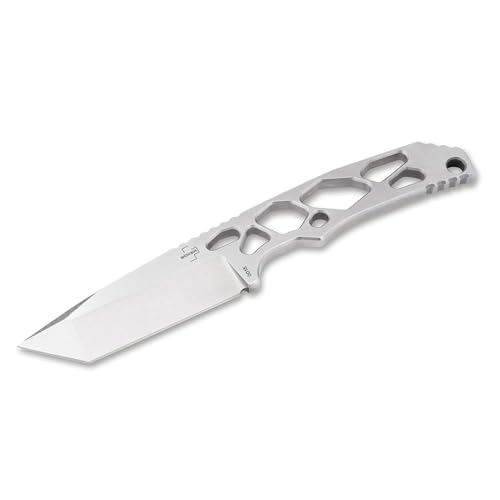 BÖKER PLUS Superlight Tanto Messer - Feststehendes Messer mit 7,3 cm Klinge aus D2 Stahl - Ganzstahlkonstruktion aus D2 Stahl - Light Messer mit Clip & Kydexscheide BÖKER PLUS Superlight Tanto Messer - Feststehendes Messer mit 7,3 cm Klinge aus D2 Stahl - Ganzstahlkonstruktion aus D2 Stahl - Light Messer mit Clip & Kydexscheide von BÖKER PLUS