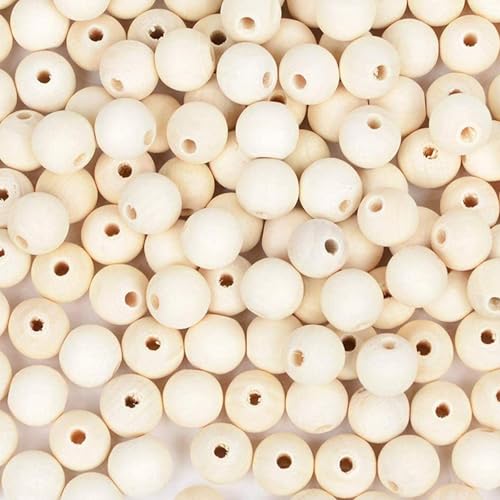 1000 Stück 8mm Holzperlen Natur für Makramee Holzkugeln mit loch Runde Holzperlen zum auffädeln für DIY Basteln DIY Schmuck Armband Halskette 1000 Stück 8mm Holzperlen Natur für Makramee Holzkugeln mit loch Runde Holzperlen zum auffädeln für DIY Basteln DIY Schmuck Armband Halskette von BOELLRUNO