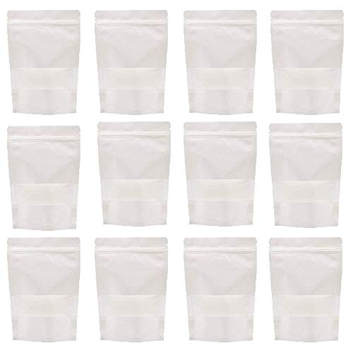 100pcs Weiß Hochzeit Zip Kleine Papierbeutel Papiertüten mit Fenster Kleine Mini Papiertüten Zip Kraftpapierbeutel imprägniern biologisch abbaubare Kraftpapier Tüten Beutel kann als Geschenktüten 100pcs Weiß Hochzeit Zip Kleine Papierbeutel Papiertüten mit Fenster Kleine Mini Papiertüten Zip Kraftpapierbeutel imprägniern biologisch abbaubare Kraftpapier Tüten Beutel kann als Geschenktüten von BOELLRUNO