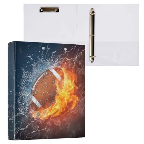 Ringbuch mit 3 Ringen, American Football, 3,8 cm, rund, Sichtbuch mit 200 Blatt, für Kinder, Schulbedarf, Damen, Herren, Büro, 1 Packung Ringbuch mit 3 Ringen, American Football, 3,8 cm, rund, Sichtbuch mit 200 Blatt, für Kinder, Schulbedarf, Damen, Herren, Büro, 1 Packung von BOENLE