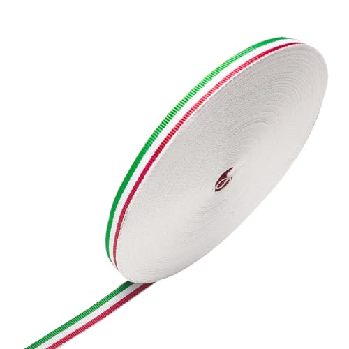50 Meter Dekoband Grünes Weißes Rotes Gestreiftes Grosgrain Band, 10mm Doppelgesicht Grünes Rotes Polyester Band für DIY-Handwerk, Geschenkverpackung, Party Dekoration 50 Meter Dekoband Grünes Weißes Rotes Gestreiftes Grosgrain Band, 10mm Doppelgesicht Grünes Rotes Polyester Band für DIY-Handwerk, Geschenkverpackung, Party Dekoration von BOFA Eco Tableware