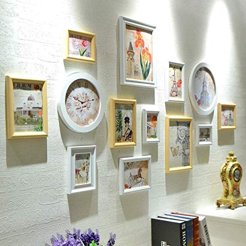 Objektrahmen Multi Picture Bilderrahmen Wand Set Runde Foto-Rahmen, 13 Stück Schwarz Bilderrahmen Wall Gallery Kit mit dekorativen Kunstdrucke & Hanging Vorlage, Holz Bilderrahmen Set, 4 Farben Photo Objektrahmen Multi Picture Bilderrahmen Wand Set Runde Foto-Rahmen, 13 Stück Schwarz Bilderrahmen Wall Gallery Kit mit dekorativen Kunstdrucke & Hanging Vorlage, Holz Bilderrahmen Set, 4 Farben Photo von BOFIBO