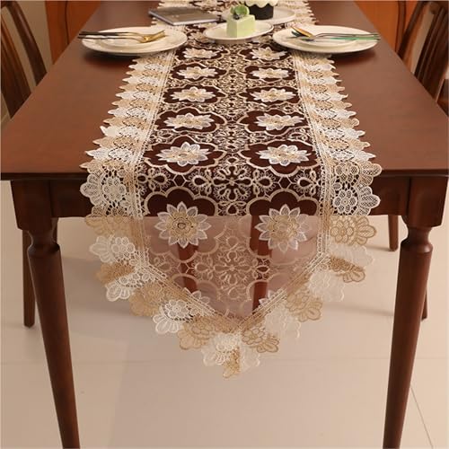 Tischläufer Home Tischwäsche Tischläufer, weiß, bestickte Spitze, for Hochzeitsfeier, Esstisch, Kommode, Schal, Spitzenstoff, waschbar, for Küche, Kaffee, Ende Für Partys, Hochzeiten, Esstische(E,40*2 Tischläufer Home Tischwäsche Tischläufer, weiß, bestickte Spitze, for Hochzeitsfeier, Esstisch, Kommode, Schal, Spitzenstoff, waschbar, for Küche, Kaffee, Ende Für Partys, Hochzeiten, Esstische(E,40*2 von BOFIBO