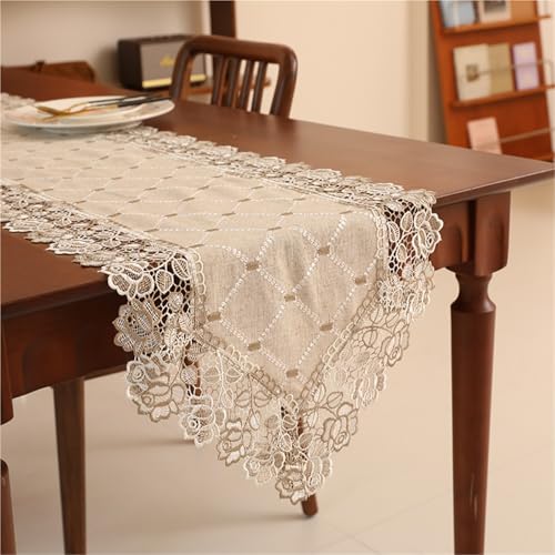 Tischläufer Home Tischwäsche Tischläufer, weiß, bestickte Spitze, for Hochzeitsfeier, Esstisch, Kommode, Schal, Spitzenstoff, waschbar, for Küche, Kaffee, Ende Für Partys, Hochzeiten, Esstische(Q,40*2 Tischläufer Home Tischwäsche Tischläufer, weiß, bestickte Spitze, for Hochzeitsfeier, Esstisch, Kommode, Schal, Spitzenstoff, waschbar, for Küche, Kaffee, Ende Für Partys, Hochzeiten, Esstische(Q,40*2 von BOFIBO