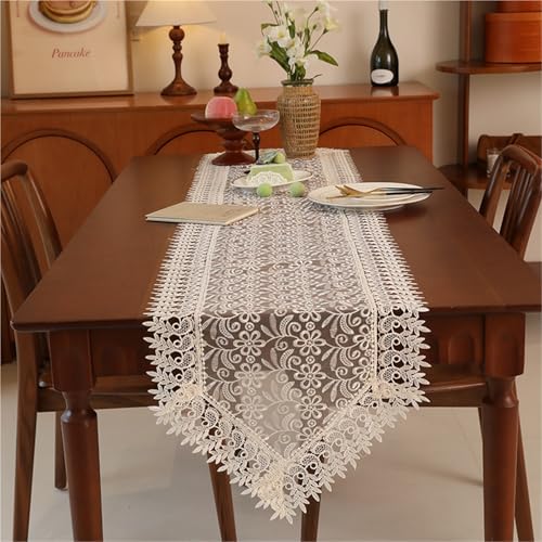 Tischläufer Home Tischwäsche Tischläufer, weiß, bestickte Spitze, for Hochzeitsfeier, Esstisch, Kommode, Schal, Spitzenstoff, waschbar, for Küche, Kaffee, Ende Für Partys, Hochzeiten, Esstische(I,40*1 Tischläufer Home Tischwäsche Tischläufer, weiß, bestickte Spitze, for Hochzeitsfeier, Esstisch, Kommode, Schal, Spitzenstoff, waschbar, for Küche, Kaffee, Ende Für Partys, Hochzeiten, Esstische(I,40*1 von BOFIBO