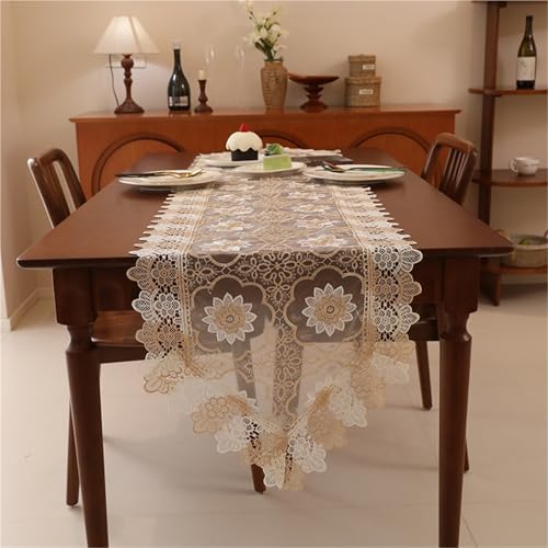 Tischläufer Home Tischwäsche Tischläufer, weiß, bestickte Spitze, for Hochzeitsfeier, Esstisch, Kommode, Schal, Spitzenstoff, waschbar, for Küche, Kaffee, Ende Für Partys, Hochzeiten, Esstische(F,40*1 Tischläufer Home Tischwäsche Tischläufer, weiß, bestickte Spitze, for Hochzeitsfeier, Esstisch, Kommode, Schal, Spitzenstoff, waschbar, for Küche, Kaffee, Ende Für Partys, Hochzeiten, Esstische(F,40*1 von BOFIBO