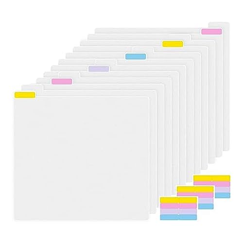 BOFRHME 12 Stück Aufbewahrungsorganizer aus Papier, Indexetiketten, sexy, 31 x 32 cm, PVC, für Trennwände, Schallplatten von BOFRHME