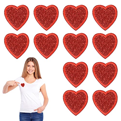 BOFUNX 12 Stück Herz Bestickte Patches Rot gestickte Flicken Aufbügelflicken Bügelbilder für Jeans Hose Kleidung BOFUNX 12 Stück Herz Bestickte Patches Rot gestickte Flicken Aufbügelflicken Bügelbilder für Jeans Hose Kleidung von BOFUNX