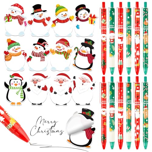 BOFUNX 12 Stück Weihnachten Kugelschreiber Set + 240 Blätter Weihnachten Haftnotizen Weihnachtsstifte Set für Weihnachten Kinder Freund Kollegen Mitarbeiter Geschenk BOFUNX 12 Stück Weihnachten Kugelschreiber Set + 240 Blätter Weihnachten Haftnotizen Weihnachtsstifte Set für Weihnachten Kinder Freund Kollegen Mitarbeiter Geschenk von BOFUNX