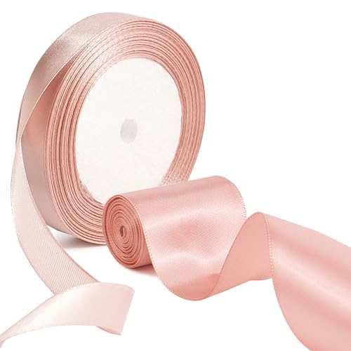 BOFUNX 2 Rolle Schleifenband Rosa Satinband Geschenkband Dekoband Stoffband für Taufe Geburtstag Hochzeit Basteln Bänder 1.5cm/5cm BOFUNX 2 Rolle Schleifenband Rosa Satinband Geschenkband Dekoband Stoffband für Taufe Geburtstag Hochzeit Basteln Bänder 1.5cm/5cm von BOFUNX