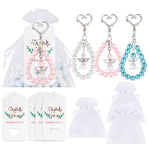 BOFUNX 21 Stücke Gastgeschenke Schutzengel Anhänger Klein Engel Schlüsselanhänger + 21 Stücke Organzasäckchen + 21 Stücke Etiketten Anhänger für Hochzeit Kommunion Konfirmation Taufe Party Geschenk BOFUNX 21 Stücke Gastgeschenke Schutzengel Anhänger Klein Engel Schlüsselanhänger + 21 Stücke Organzasäckchen + 21 Stücke Etiketten Anhänger für Hochzeit Kommunion Konfirmation Taufe Party Geschenk von BOFUNX