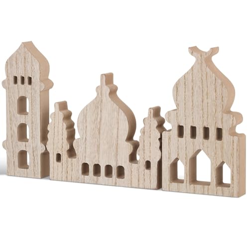 BOFUNX 3 Stück Ramadan Tischdekoration Holz Moscheen Ramadan Dekoration Ramadan Kareem Dekoration für Ramadan Eid Mubarak Dekorationen BOFUNX 3 Stück Ramadan Tischdekoration Holz Moscheen Ramadan Dekoration Ramadan Kareem Dekoration für Ramadan Eid Mubarak Dekorationen von BOFUNX