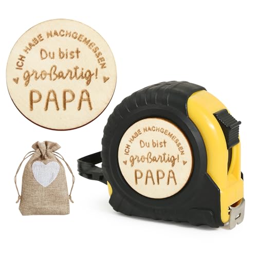 BOFUNX 3M Maßband für Papa, Vater Bandmaß mit Geschenkbeutel, Vater Kreative Geschenke für Vatertag Geburtstag Weihnachten BOFUNX 3M Maßband für Papa, Vater Bandmaß mit Geschenkbeutel, Vater Kreative Geschenke für Vatertag Geburtstag Weihnachten von BOFUNX