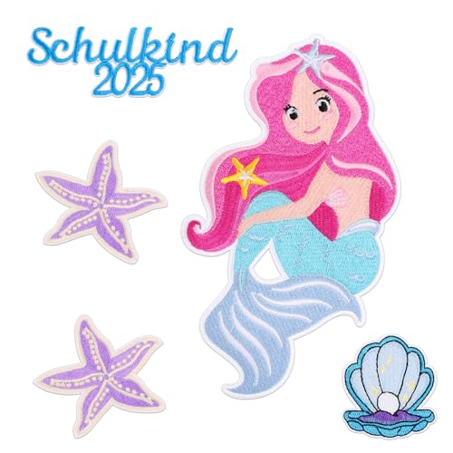 BOFUNX 5 Stücke Schultüte Aufnäher Meerjungfrau Muschel Aufnäher Patches Bügelbild Kinder Aufbügelflicken für Schultüte Schulranzen Kleidung BOFUNX 5 Stücke Schultüte Aufnäher Meerjungfrau Muschel Aufnäher Patches Bügelbild Kinder Aufbügelflicken für Schultüte Schulranzen Kleidung von BOFUNX
