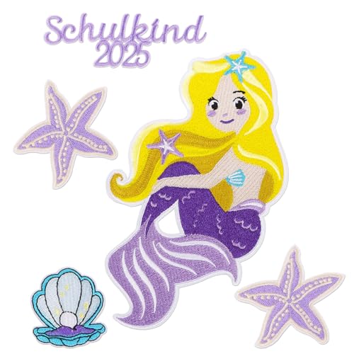 BOFUNX 5 Stücke Schultüte Aufnäher Meerjungfrau Muschel Aufnäher Patches Bügelbild Kinder Aufbügelflicken für Schultüte Schulranzen Kleidung BOFUNX 5 Stücke Schultüte Aufnäher Meerjungfrau Muschel Aufnäher Patches Bügelbild Kinder Aufbügelflicken für Schultüte Schulranzen Kleidung von BOFUNX