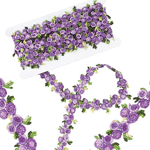 BOFUNX 5 Yard 20mm Spitzenborte Blumen Spitzenband Lila Dekoband Stickerei Blümchen Zierband für DIY Nähen Basteln Hochzeit Party Home Deko BOFUNX 5 Yard 20mm Spitzenborte Blumen Spitzenband Lila Dekoband Stickerei Blümchen Zierband für DIY Nähen Basteln Hochzeit Party Home Deko von BOFUNX