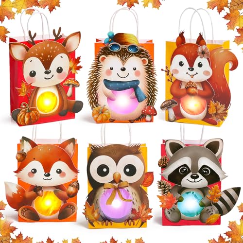 BOFUNX 6 Stück Laternen Bastelset für Kinder Papierlaternen Bastelset St Martin Laternen Herbst Laternen zum Selber Basteln mit Transparentpapier für Mädchen und Jungen von BOFUNX
