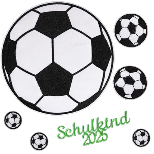 BOFUNX 7 Stücke Schultüte Aufnäher Fußball Aufnäher Patches Bügelbild Kinder Aufbügelflicken für Schultüte Schulranzen Kleidung BOFUNX 7 Stücke Schultüte Aufnäher Fußball Aufnäher Patches Bügelbild Kinder Aufbügelflicken für Schultüte Schulranzen Kleidung von BOFUNX