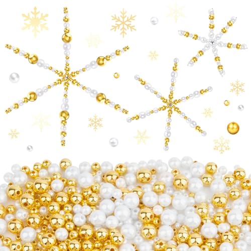 BOFUNX 900 Stücke Weihnachten Schneeflocken Auffädeln Perlensterne Bastelset Schneeflocken mit 12pcs Drahtsterne Set für Weihnachtsdeko Schneeflocken Anhänger DIY Handwerk BOFUNX 900 Stücke Weihnachten Schneeflocken Auffädeln Perlensterne Bastelset Schneeflocken mit 12pcs Drahtsterne Set für Weihnachtsdeko Schneeflocken Anhänger DIY Handwerk von BOFUNX