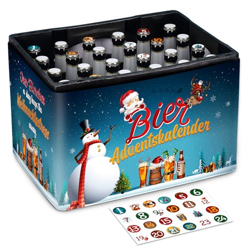 BOFUNX Adventskalender Bastelset für Bierkasten Männer Adventskalender Bier Advents Banderole für Bierkasten mit 24 Aufkleber für Kronkorken Bierchen Advent Weihnachten Geschenk BOFUNX Adventskalender Bastelset für Bierkasten Männer Adventskalender Bier Advents Banderole für Bierkasten mit 24 Aufkleber für Kronkorken Bierchen Advent Weihnachten Geschenk von BOFUNX