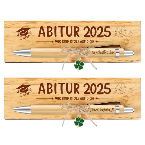 BOFUNX 2 Stück Abitur 2025 Kugelschreiber Geschenk Du Schaffst Das&Glücksbringer Kugelschreiber mit Kleeblatt Anhänger Mutmacher Geschenk Glücksbringer Abitur Glücksbringer Prüfung Viel Glück Abitur BOFUNX 2 Stück Abitur 2025 Kugelschreiber Geschenk Du Schaffst Das&Glücksbringer Kugelschreiber mit Kleeblatt Anhänger Mutmacher Geschenk Glücksbringer Abitur Glücksbringer Prüfung Viel Glück Abitur von BOFUNX