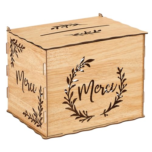 BOFUNX Hochzeit Kartenbox aus holz Vintage Hochzeit Geldbox Briefbox Hochzeit Geschenkkarten Box für Hochzeit Geburtstag Jubiläum Geschenkkartenbox BOFUNX Hochzeit Kartenbox aus holz Vintage Hochzeit Geldbox Briefbox Hochzeit Geschenkkarten Box für Hochzeit Geburtstag Jubiläum Geschenkkartenbox von BOFUNX