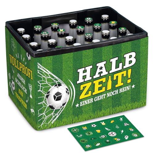 BOFUNX Lustige Fussballfan Geschenke für Männer Bierkasten-Banderole - Fussball und 24 Aufkleber für Kronkorken Geschenke für Fanartikel Fußballliebhaber Weihnachten Vatertag Geburtstag Geschenk BOFUNX Lustige Fussballfan Geschenke für Männer Bierkasten-Banderole - Fussball und 24 Aufkleber für Kronkorken Geschenke für Fanartikel Fußballliebhaber Weihnachten Vatertag Geburtstag Geschenk von BOFUNX
