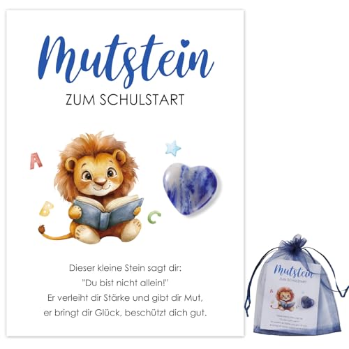 BOFUNX Mutstein Einschulungsgeschenk Schulkind Geschenk, Mutstein + Karte + Organzasäckchen, Schulanfang Schulstart Geschenk Schultüte Geschenk Schultüte Füllung BOFUNX Mutstein Einschulungsgeschenk Schulkind Geschenk, Mutstein + Karte + Organzasäckchen, Schulanfang Schulstart Geschenk Schultüte Geschenk Schultüte Füllung von BOFUNX