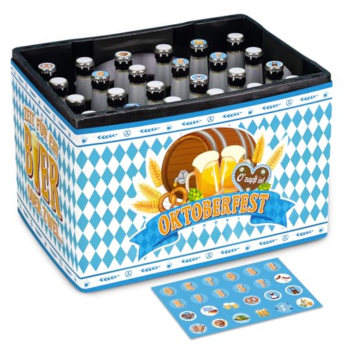 BOFUNX Oktoberfest Geschenkidee Bierkasten-Banderole Oktoberfest für Bierkasten und 24 Aufkleber für Kronkorken Bierflaschen Deko Oktoberfest Bayrische Deko für Männer Geschenk Oktoberfest Partydeko BOFUNX Oktoberfest Geschenkidee Bierkasten-Banderole Oktoberfest für Bierkasten und 24 Aufkleber für Kronkorken Bierflaschen Deko Oktoberfest Bayrische Deko für Männer Geschenk Oktoberfest Partydeko von BOFUNX