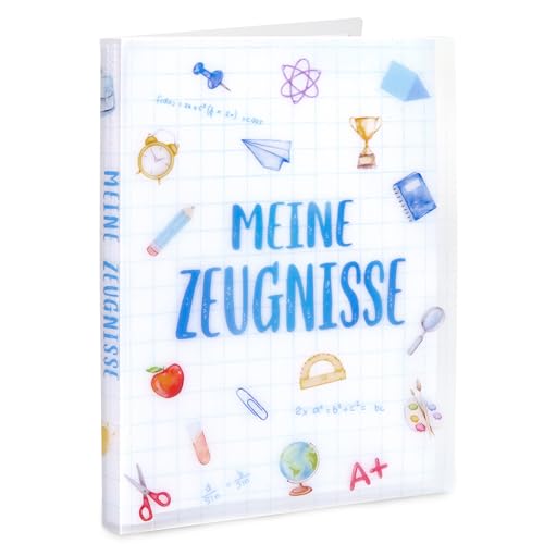 BOFUNX Zeugnismappe A4 mit 20 Hüllen Dokumentenmappe Sichtbuch für Aufbewahrung und Schutz von Zeugnisse Einschulung Schulanfang Geschenk für Kinder Jugendliche Schüler Mädchen Jungen BOFUNX Zeugnismappe A4 mit 20 Hüllen Dokumentenmappe Sichtbuch für Aufbewahrung und Schutz von Zeugnisse Einschulung Schulanfang Geschenk für Kinder Jugendliche Schüler Mädchen Jungen von BOFUNX