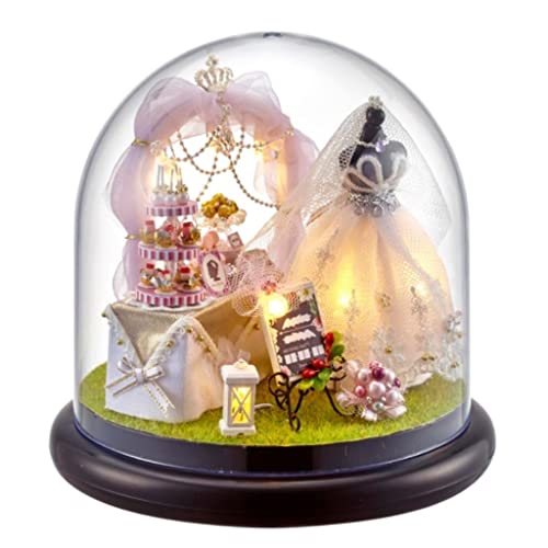 BOGAZY Spieluhr Spieluhren LED-Spieluhr, Rotierendes DIY-Miniatur-Puppenhaus-Kit, Handgefertigt, Spieluhr Für Alter 10 + Geburtstagsgeschenk Spieluhr Geschenk(C) von BOGAZY