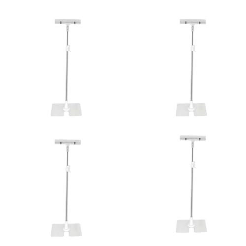 4 Sets von Postern, T-Rahmen, Werbetafel, verstellbar, Werbeschaffenständer, Flagge, Banner, Posterständer, T-Clip, Silber von BOGDTF