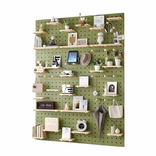 BOGDTF Kombinations-Set aus perforierten Paneelen, Lochwand aus Holz, 12 mm dick, Wandorganizer für Zuhause, Büro, Spiele und Garage. BOGDTF Kombinations-Set aus perforierten Paneelen, Lochwand aus Holz, 12 mm dick, Wandorganizer für Zuhause, Büro, Spiele und Garage. von BOGDTF