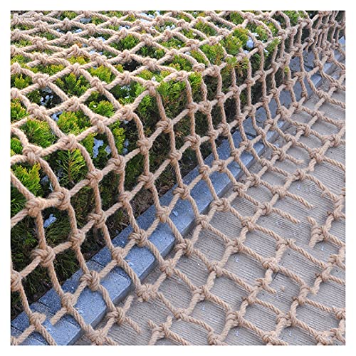 BOGDTF Langlebiges Pflanzenstütznetz, 4 mm, natürliches Juteseil, Pflanzenstütznetz für Gärten, Pflanzen, Klettern, Sicherheitsnetz für Kinder, Gartennetz, Rankgitter, Retro, hängende Fotowand, Netz BOGDTF Langlebiges Pflanzenstütznetz, 4 mm, natürliches Juteseil, Pflanzenstütznetz für Gärten, Pflanzen, Klettern, Sicherheitsnetz für Kinder, Gartennetz, Rankgitter, Retro, hängende Fotowand, Netz von BOGDTF