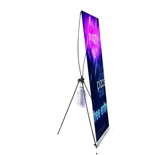 BOGDTF Winddichter X-Rahmen-Bannerständer, ideal für Handel, Displays und Ladendisplays, Bannerständer für Präsentationen, 1 Stück, 80 x 180 cm von BOGDTF