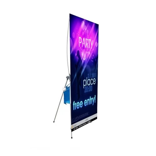BOGDTF Winddichter X-Rahmen-Bannerständer, ideal für Handelsdisplays und Ladendisplays, Bannerständer für Präsentationen von BOGDTF