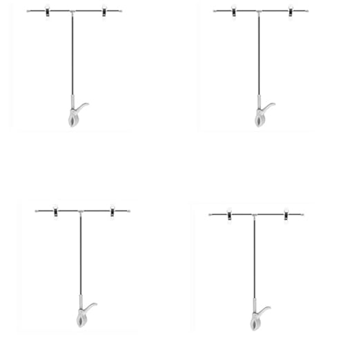 Poster-T-Rack, Plakatständer, Metallschild, Außenwerbungsständer, Theke, Büro, Acryl, T-Typ B, Silber, 4 Stück Poster-T-Rack, Plakatständer, Metallschild, Außenwerbungsständer, Theke, Büro, Acryl, T-Typ B, Silber, 4 Stück von BOGDTF