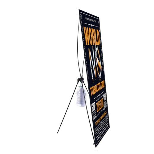 Winddichter X-Rahmen-Bannerständer für den Außenbereich, 1 Stück, 80 x 180 cm von BOGDTF