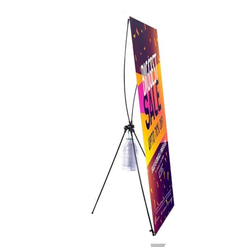 X Banner Outdoor-Ständer, verstellbarer Bannerständer, Banner für Messen und Displays, schwarz, 1 Stück, 80 x 180 cm von BOGDTF