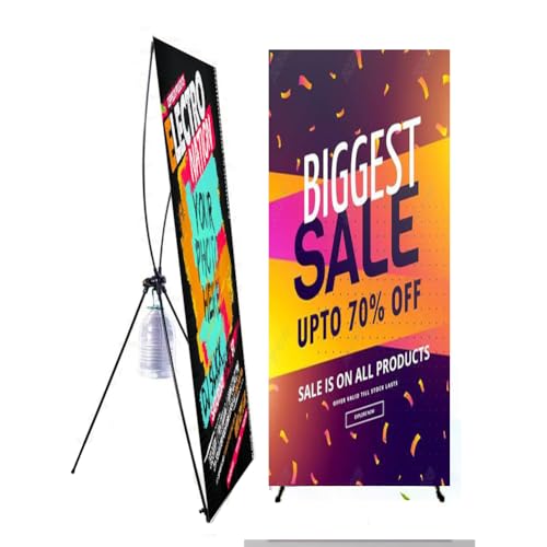 X Banner Outdoor-Ständer, verstellbarer Bannerständer, Banner für Messen und Displays, schwarz, 2 Stück, 60 x 160 cm X Banner Outdoor-Ständer, verstellbarer Bannerständer, Banner für Messen und Displays, schwarz, 2 Stück, 60 x 160 cm von BOGDTF