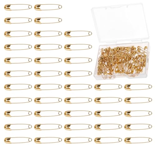 BOHUIZ 120 Stück Sicherheitsnadeln, 19 mm Gold Kleidung Sicherheitsnadeln Safety pins Metall Sicherheitsnadel für Kunsthandwerk Nähen DIY BOHUIZ 120 Stück Sicherheitsnadeln, 19 mm Gold Kleidung Sicherheitsnadeln Safety pins Metall Sicherheitsnadel für Kunsthandwerk Nähen DIY von BOHUIZ