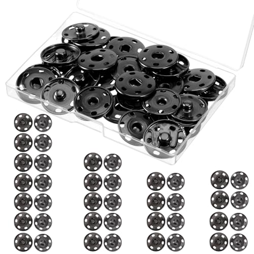 BOHUIZ 20 Sets Druckknöpfe zum Annähen, 25 mm Metall Druckknopf Druckknöpfe zum Schrauben für Kleidung und Stoffe Nähen, Geldbeutel, Handtasche,DIY BOHUIZ 20 Sets Druckknöpfe zum Annähen, 25 mm Metall Druckknopf Druckknöpfe zum Schrauben für Kleidung und Stoffe Nähen, Geldbeutel, Handtasche,DIY von BOHUIZ