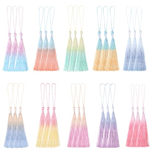 BOHUIZ 30 Stück Bunt Quaste Anhänger Troddel, Quasten Anhänger Quasten für Lesezeichen für Lesezeichen DIY Crafts Schlüsselanhänger Schmuck Machen BOHUIZ 30 Stück Bunt Quaste Anhänger Troddel, Quasten Anhänger Quasten für Lesezeichen für Lesezeichen DIY Crafts Schlüsselanhänger Schmuck Machen von BOHUIZ