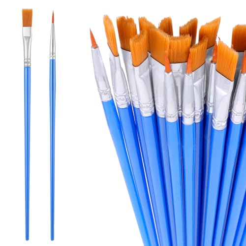 BOHUIZ 30 Stück Pinselset Acrylfarben, Feine Pinsel Flache Pinselset Künstlerpinsel Nylonpinsel Malpinsel Set Paint Brush für Ölfarben Acrylfarben Gouache BOHUIZ 30 Stück Pinselset Acrylfarben, Feine Pinsel Flache Pinselset Künstlerpinsel Nylonpinsel Malpinsel Set Paint Brush für Ölfarben Acrylfarben Gouache von BOHUIZ