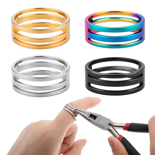 BOHUIZ 4 Stück Sprungring Offnungswerkzeuge, Edelstahl Biegeringe Öffner für Schmuckherstellung Zubehör, DIY Handwerk Projekte, Biegeringe Edelstahl, Fingerhut Nähen BOHUIZ 4 Stück Sprungring Offnungswerkzeuge, Edelstahl Biegeringe Öffner für Schmuckherstellung Zubehör, DIY Handwerk Projekte, Biegeringe Edelstahl, Fingerhut Nähen von BOHUIZ