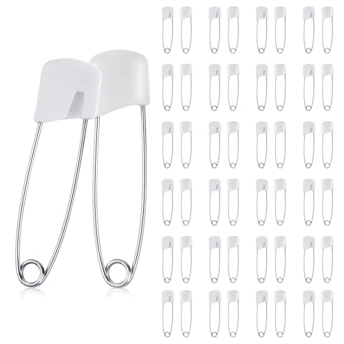 BOHUIZ 50 Stück Sicherheitsnadeln Groß, 55mm Safety Pins Edelstahl Sicherheitsnadel Anstecknadeln für Kleidung Kunsthandwerk Nähen BOHUIZ 50 Stück Sicherheitsnadeln Groß, 55mm Safety Pins Edelstahl Sicherheitsnadel Anstecknadeln für Kleidung Kunsthandwerk Nähen von BOHUIZ