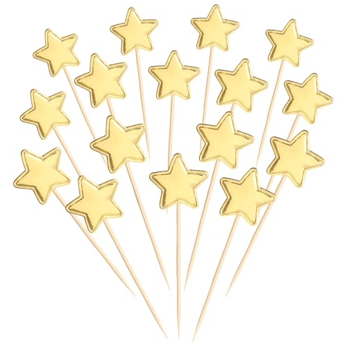 BOHUIZ 50 Stück Star Cupcake Toppers, Muffin Dekoration Glitzern PU Tortendeko, Gold Stern Kuchen Deko für Geburtstag, Hochzeit, Baby Dusche, Verlobung, Weihnachten, Party Kuchen Dekorationen (Gold) BOHUIZ 50 Stück Star Cupcake Toppers, Muffin Dekoration Glitzern PU Tortendeko, Gold Stern Kuchen Deko für Geburtstag, Hochzeit, Baby Dusche, Verlobung, Weihnachten, Party Kuchen Dekorationen (Gold) von BOHUIZ